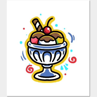 Summer Bowl Ice Cream Posters and Art